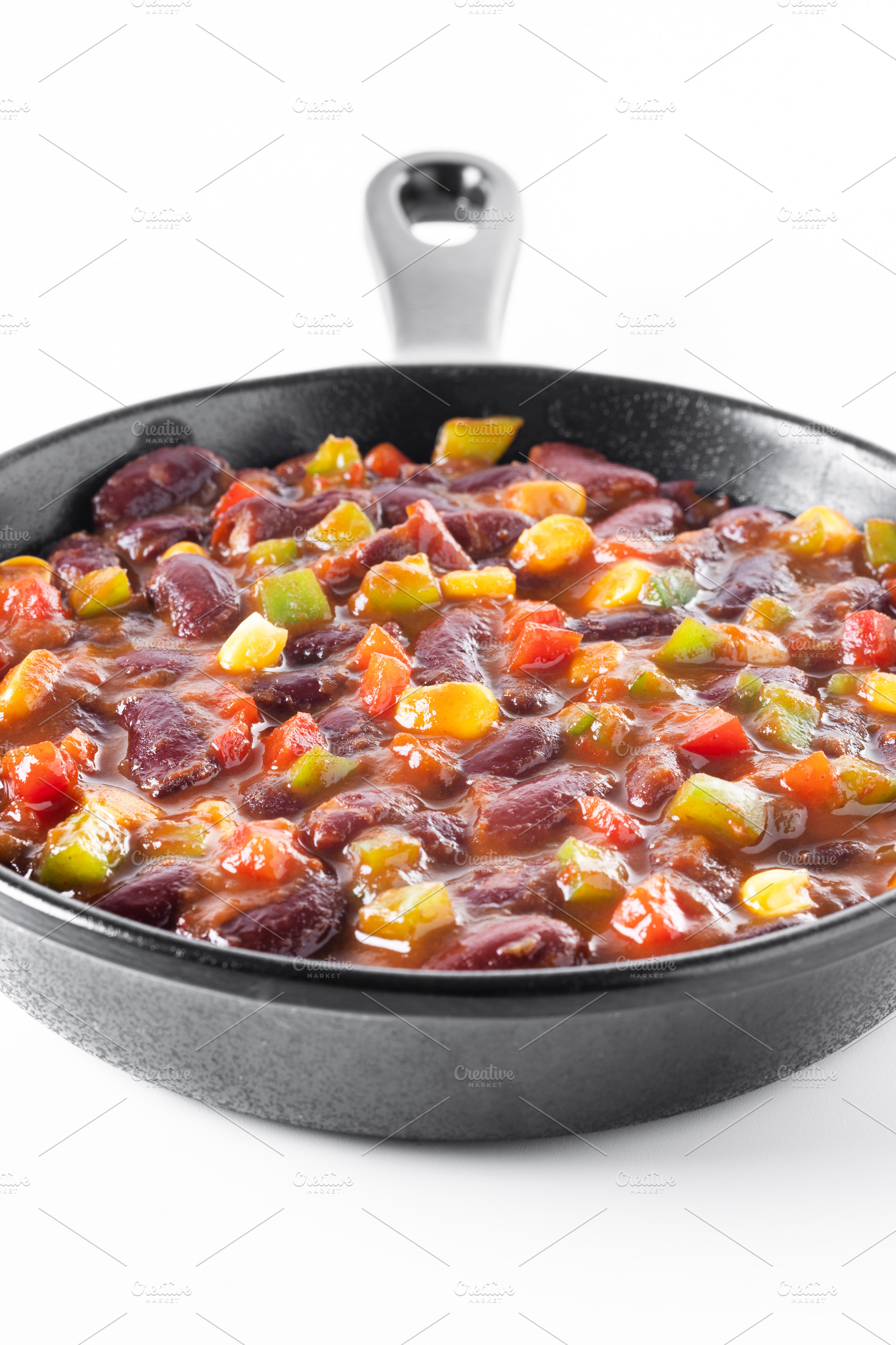 Mexican chilli beans with vegetables, a Food & Drink Photo by etorres69