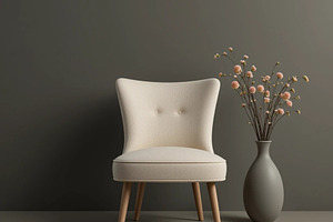 Still life photo chair and vase, an Architecture Photo by ComfortQ