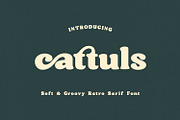 Cattuls Soft Groovy Retro Serif Font, a Serif Font by Maulana Creative (Thumbnail 1 of 9)