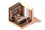 Vector isometric rooms, a Decorative Illustration by tele52 (Thumbnail 8 of 23)
