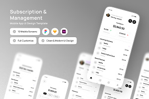 Luma - Subscription Manager UI App, an App Template by productype1