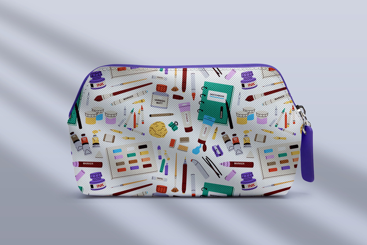 Art tools, supplies seamless pattern, a Pattern Graphic by Good Studio (Photo 9 of 15)