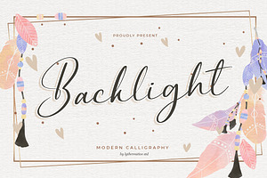 Backlight Modern Calligraphy
