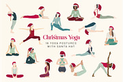 Yoga Christmas and New Year cards, an Illustration by Sunnyfields (Thumbnail 4 of 8)