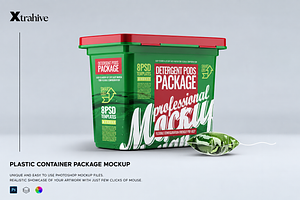 Detergent Pods Package Mockup, a Packaging Mockup by Xtrahive