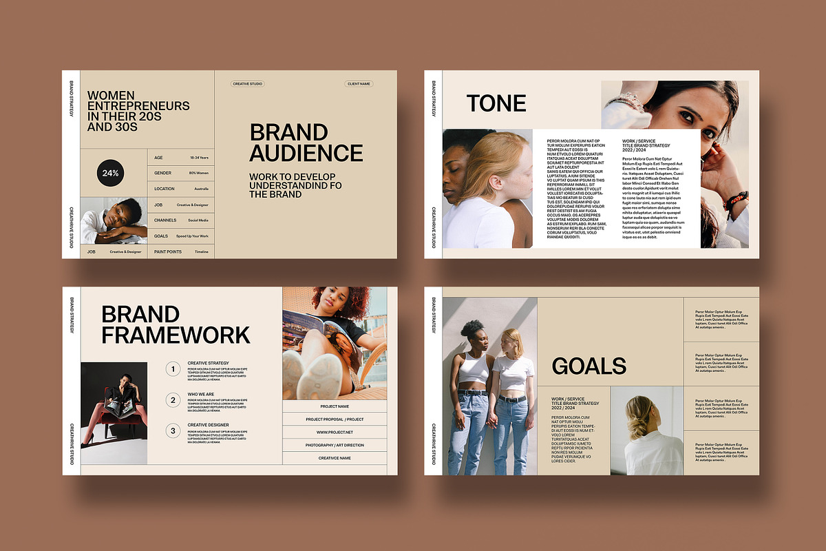Brand Strategy Framework, a Marketing Template by creathrivestudio
