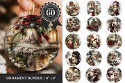Vintage Christmas Ornament Bundle, a Print Template by Bijou Bay (Thumbnail 1 of 3)