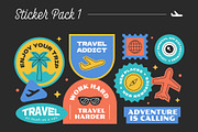 Travel Stickers Bundle, an Object Graphic by TSRY (Thumbnail 5 of 5)
