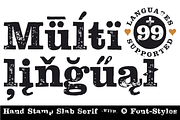 FONT | Hand Stamp Slab Serif Rough, a Slab Serif Font by Typo Graphic Design (Thumbnail 1 of 7)