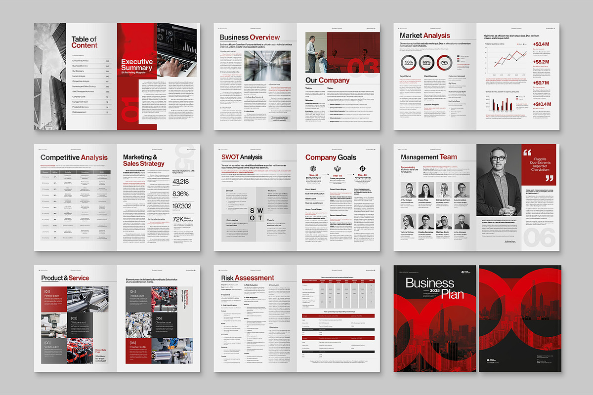 Business Plan Template, a Brochure Template by BrandPacks