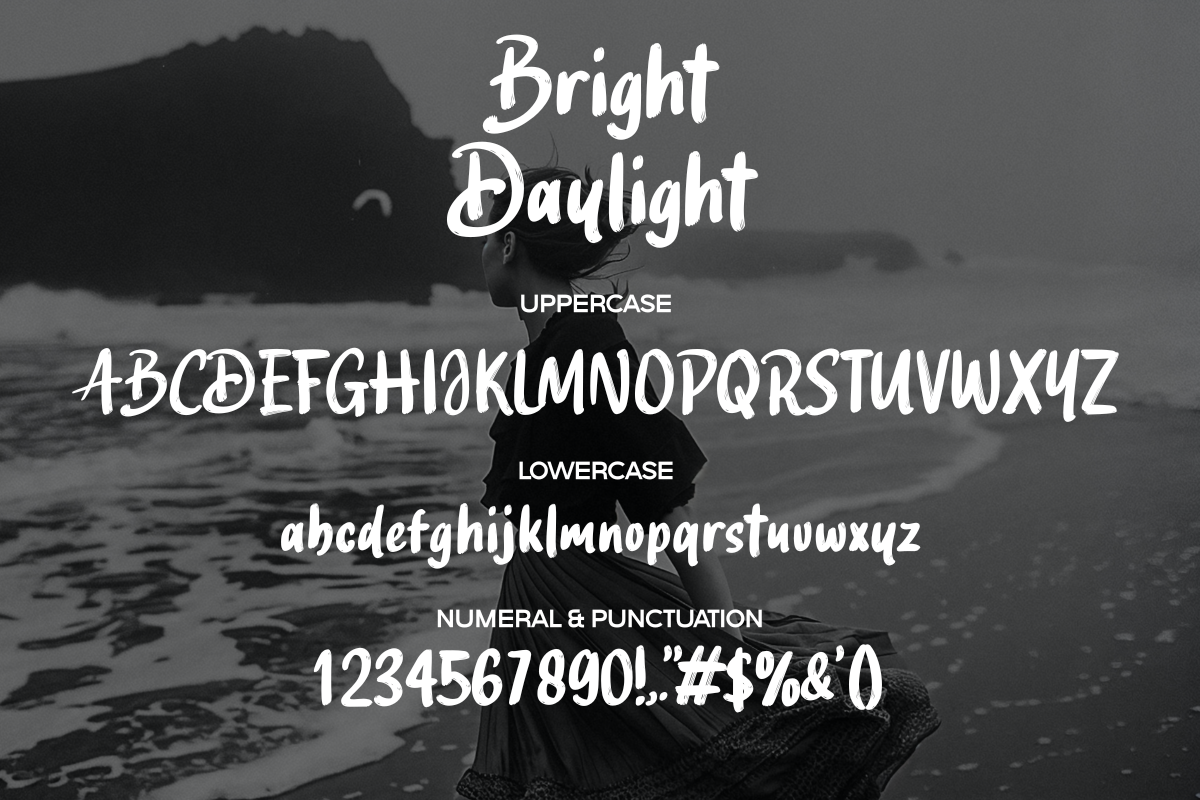 Bright Daylight – Brush Handwritten, a Handwritten Font by Fikryal Studio (Photo 10 of 11)