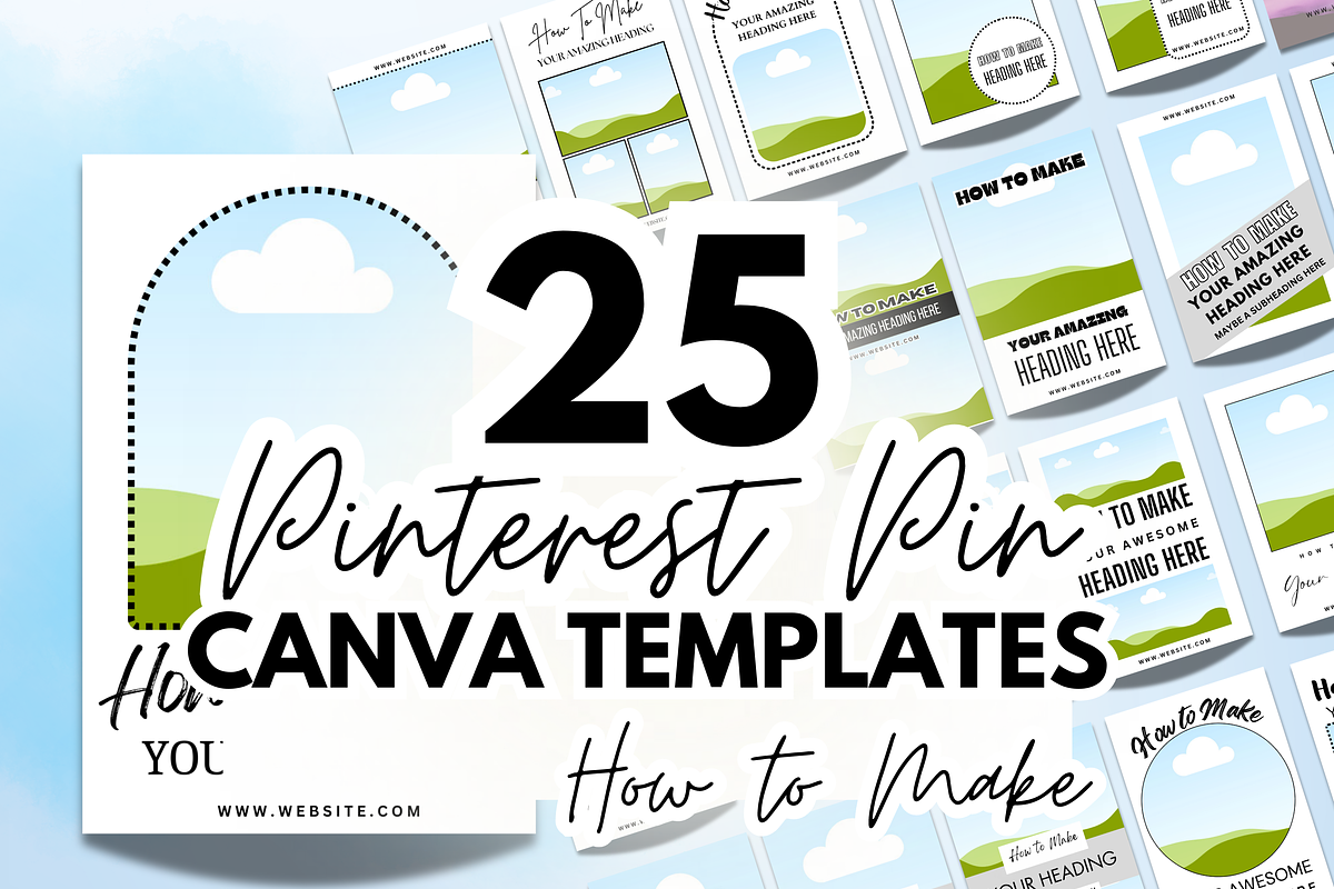 Tutorial Pinterest Pin Templates, a Social Media Template by MEDIA MINIMALIST (Photo 1 of 7)