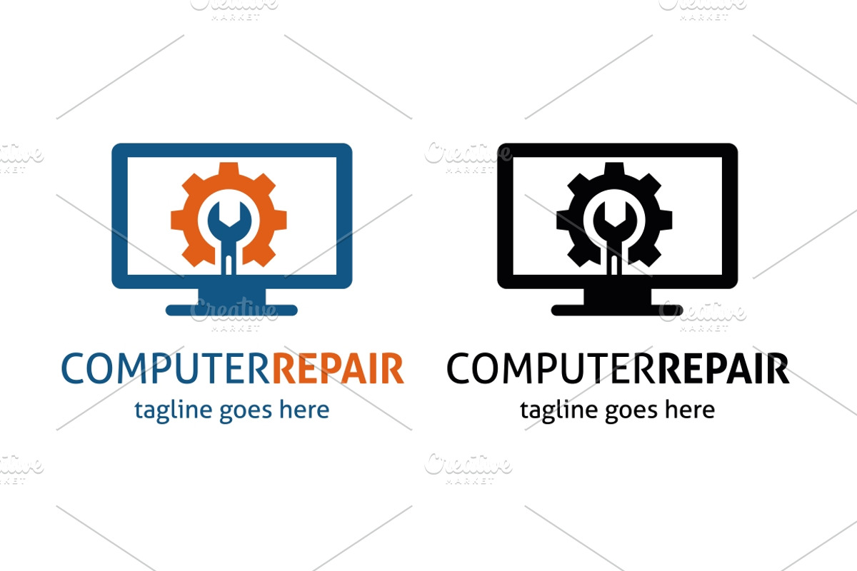 Computer Repair Logo, a Branding & Logo Template by Design_Planet