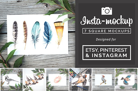 Instagram & Etsy Print Mockup