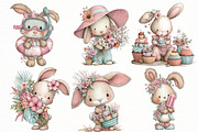 whimsical summer bunny, an Illustration by Designworld (Thumbnail 3 of 6)