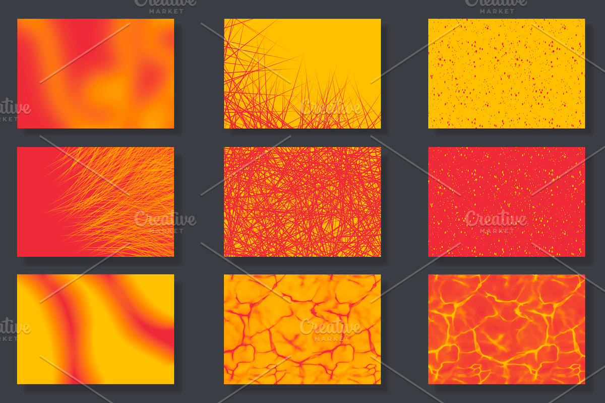 Red and yellow backgrounds, a Background Graphic by LoLoArt (Photo 2 of 5)