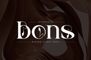 Bons Serif Typeface, a Serif Font by yaqublekker (Thumbnail 1 of 9)
