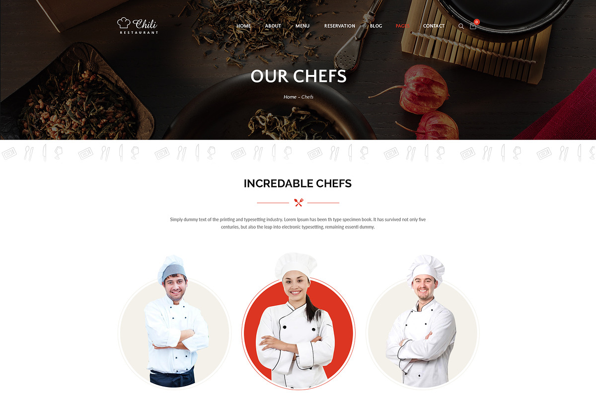 Chili - Photoshop Template (PSD), a Websites & App Template by DigitalCenturySF (Photo 8 of 11)