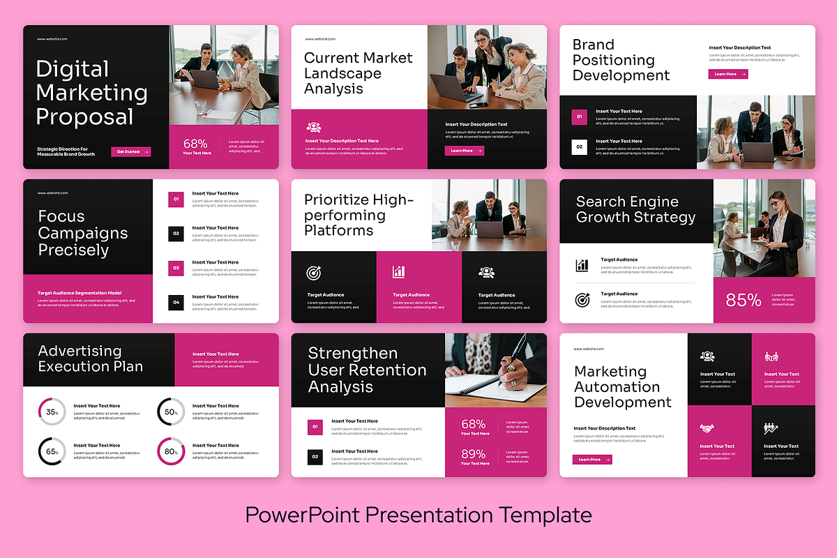 Digital Marketing Proposal, a Presentation Template by Sixtemp (Photo 2 of 3)