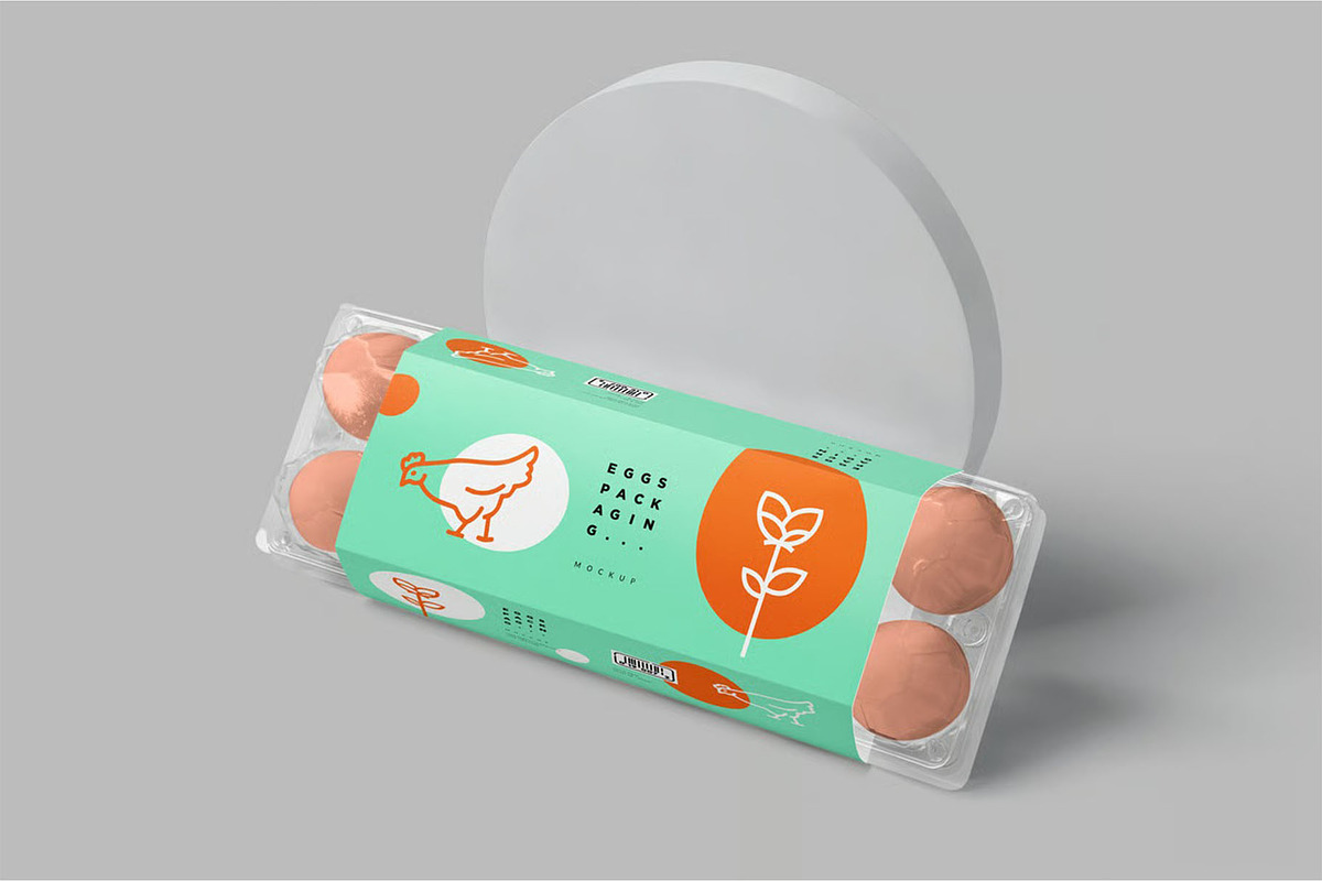 Egg Box Sleeve Mockups, a Packaging Mockup by megostudi0 (Photo 6 of 7)