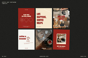 Canva Coffee Shop Instagram Template