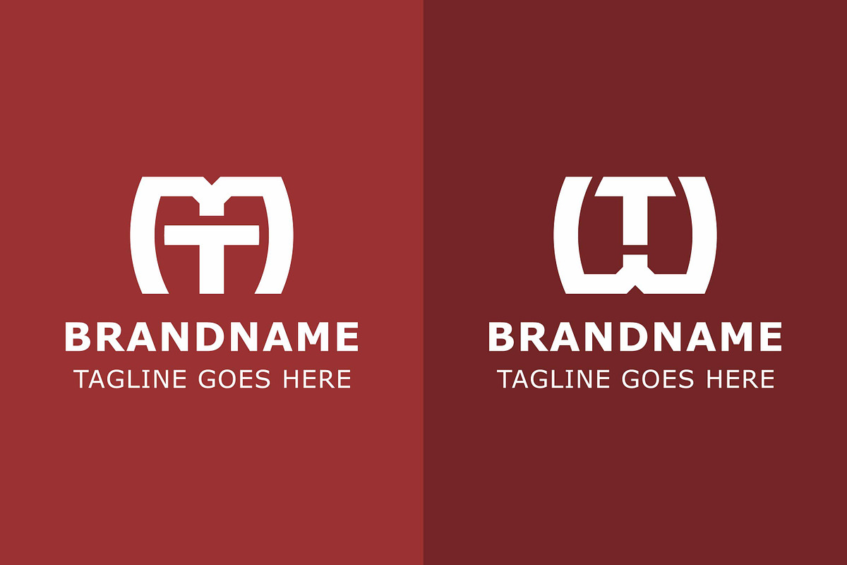 Letters MT and WT Simple Modern Logo, a Branding & Logo Template by Pray Art Design Studio (Photo 2 of 2)