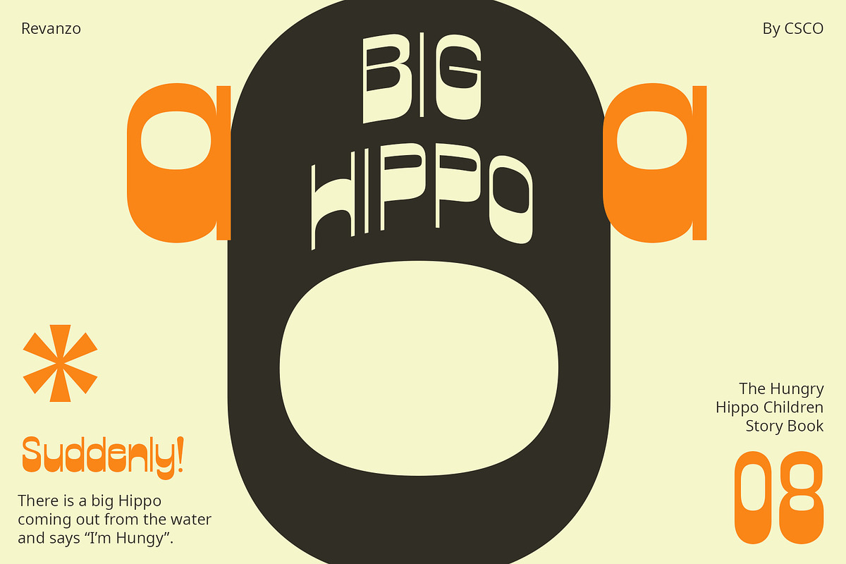 Revanzo – Reverse Contrast Font, a Sans Serif Font by Craft Supply Co. (Photo 3 of 8)