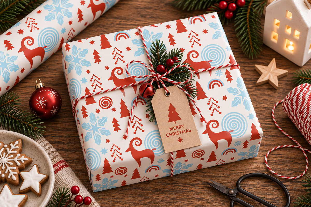 Modern Christmas Graphics & Cards, a Seasonal Illustration by lenlis (Photo 3 of 11)