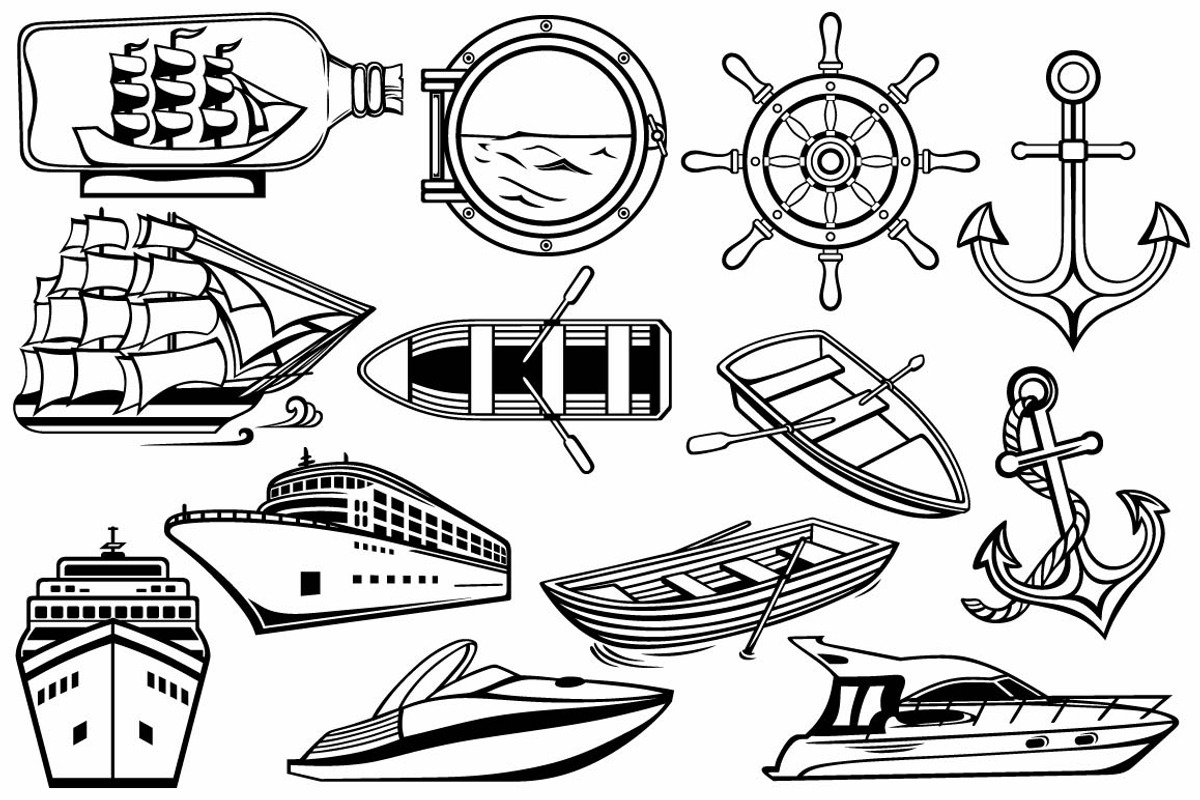 Water transport, an Object Graphic by LineworkStock (Photo 1 of 3)