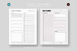 Premium Editable Planner Templates