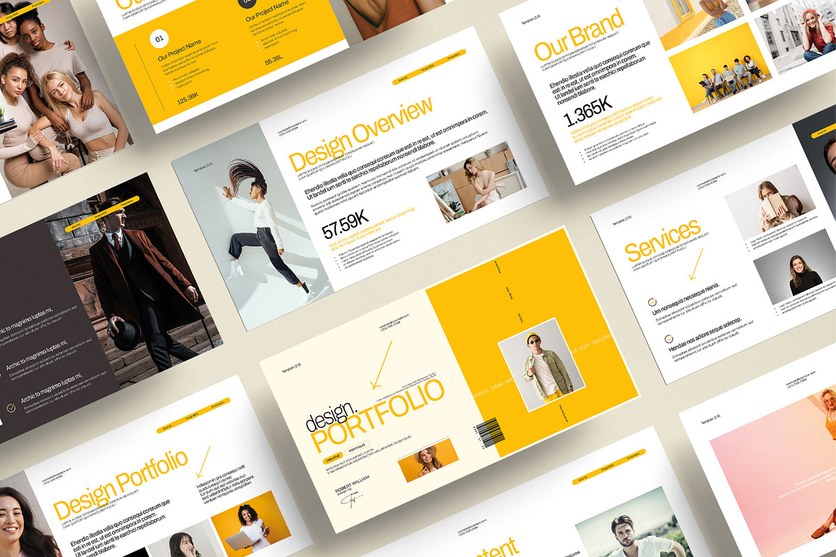 Design Portfolio Presentation, a Presentation Template by MightyDesign (Photo 1 of 8)