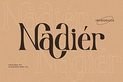 Nadier - Classic Retro Typeface, a Serif Font by Flawless And Co (Thumbnail 1 of 12)