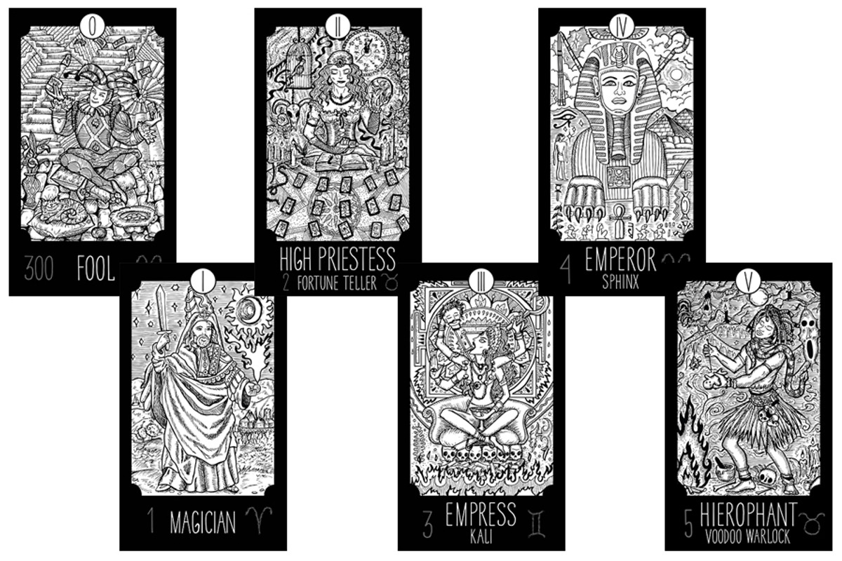 Fantasy Tarot cards, a Decorative Illustration by Samiramay (Photo 2 of 15)