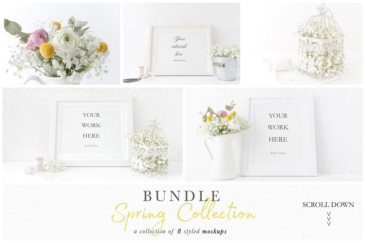 Mockup frame photo bundle, a Print Template by L'Aura Studio (Photo 1 of 8)