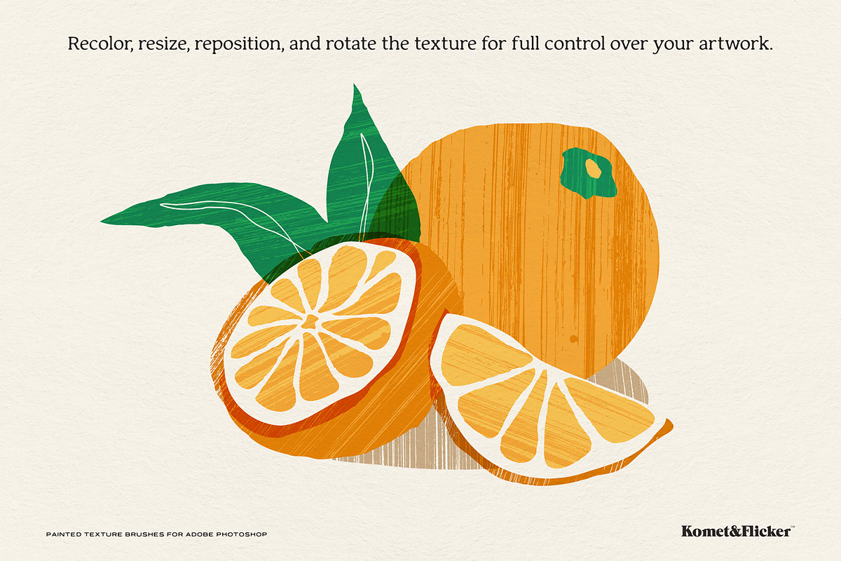 Painted Texture Brushes for PS, a Brush Add-On by Komet & Flicker (Photo 6 of 12)