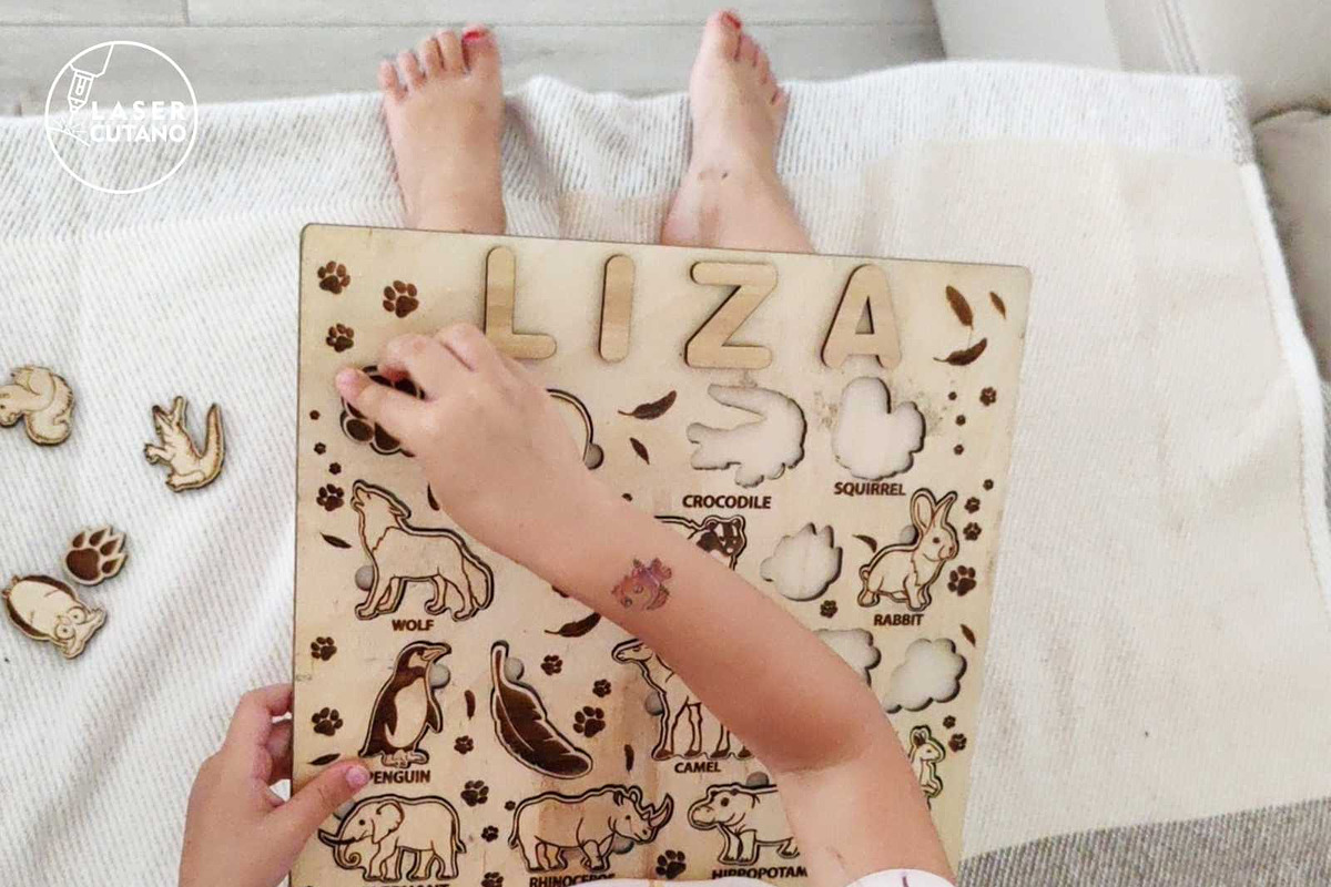 KIDS PUZZLES TEMPLATES, Cut Files, a Templates & Theme by LaserCutano (Photo 10 of 10)
