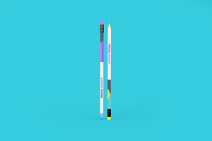 Pencil Mockup, a Pens & Pencil Mockup by Qaleb Studio