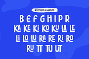 Glubio - Funky Display Font, a Sans Serif Font by Flawless And Co (Thumbnail 9 of 10)