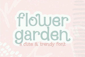 Flower Garden Font