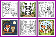 Fluffy Hygge Cozy Fall Coloring Book, an Animal Illustration by Design Station (Thumbnail 3 of 4)