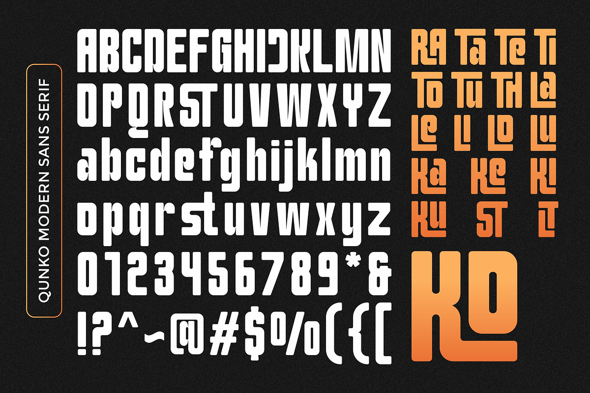 Qunko - Condensed Sans, a Sans Serif Font by ErgibiStudio (Photo 11 of 11)