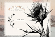 Snowy Winter - vintage illustrations, a Seasonal Illustration by Pamyatka Shop (Thumbnail 12 of 17)