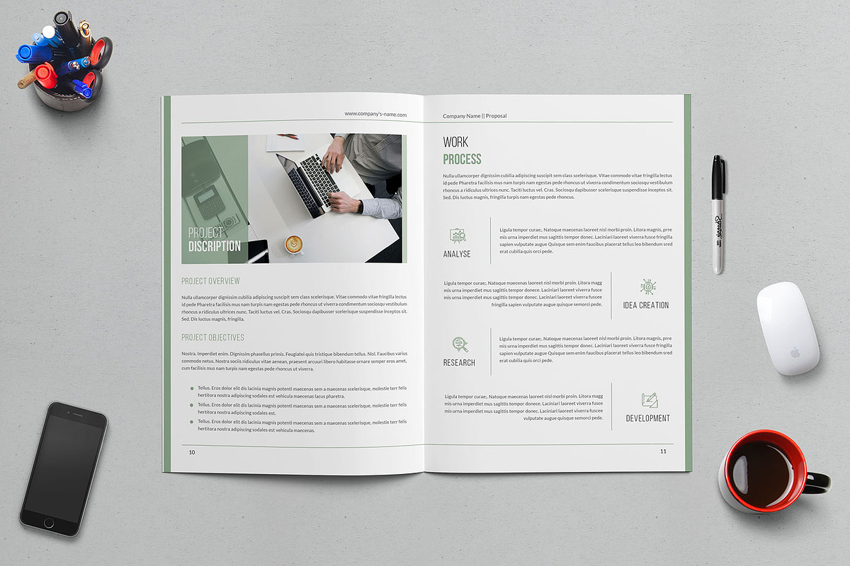 Company Profile Business Proposal, a Brochure Template by Divergent Studio (Photo 7 of 9)