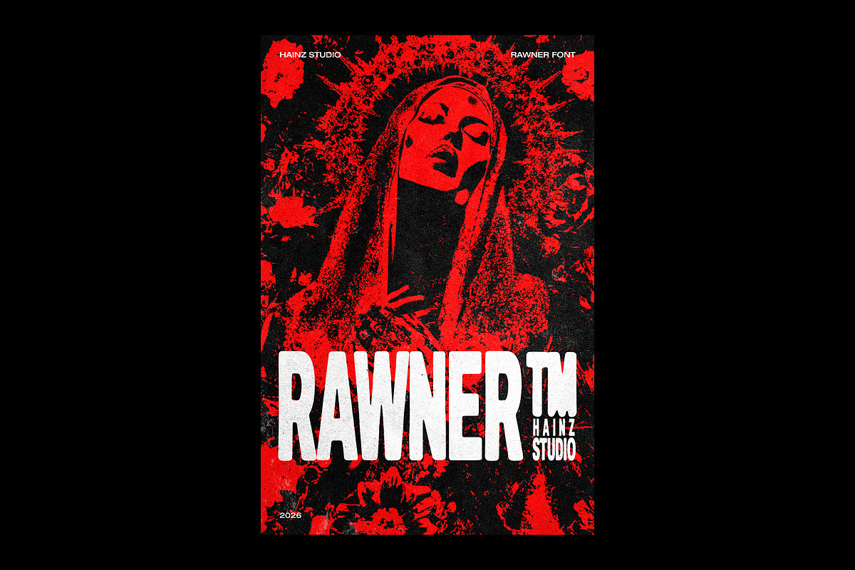 Rawner - Condensed Display Font, a Sans Serif Font by Hainz Studio (Photo 1 of 14)