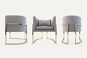 DUISTT Julius Chair, a Furniture 3D Model by dk 3d models (Thumbnail 2 of 3)