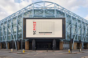 Stadium Big Sign Screen Mockups, an Advertising Mockup by Luuqas Design