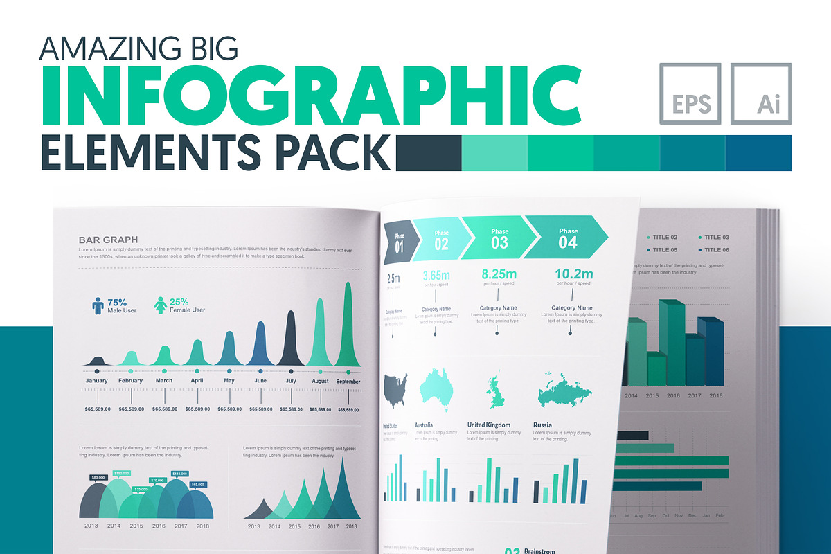 Big Infographic Elements Template, an Illustration by ContestDesign (Photo 1 of 16)