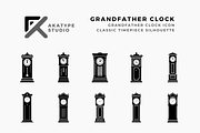 Grandfather Clock Icon Vector, an Icon by Akatype Studio (Thumbnail 1 of 3)