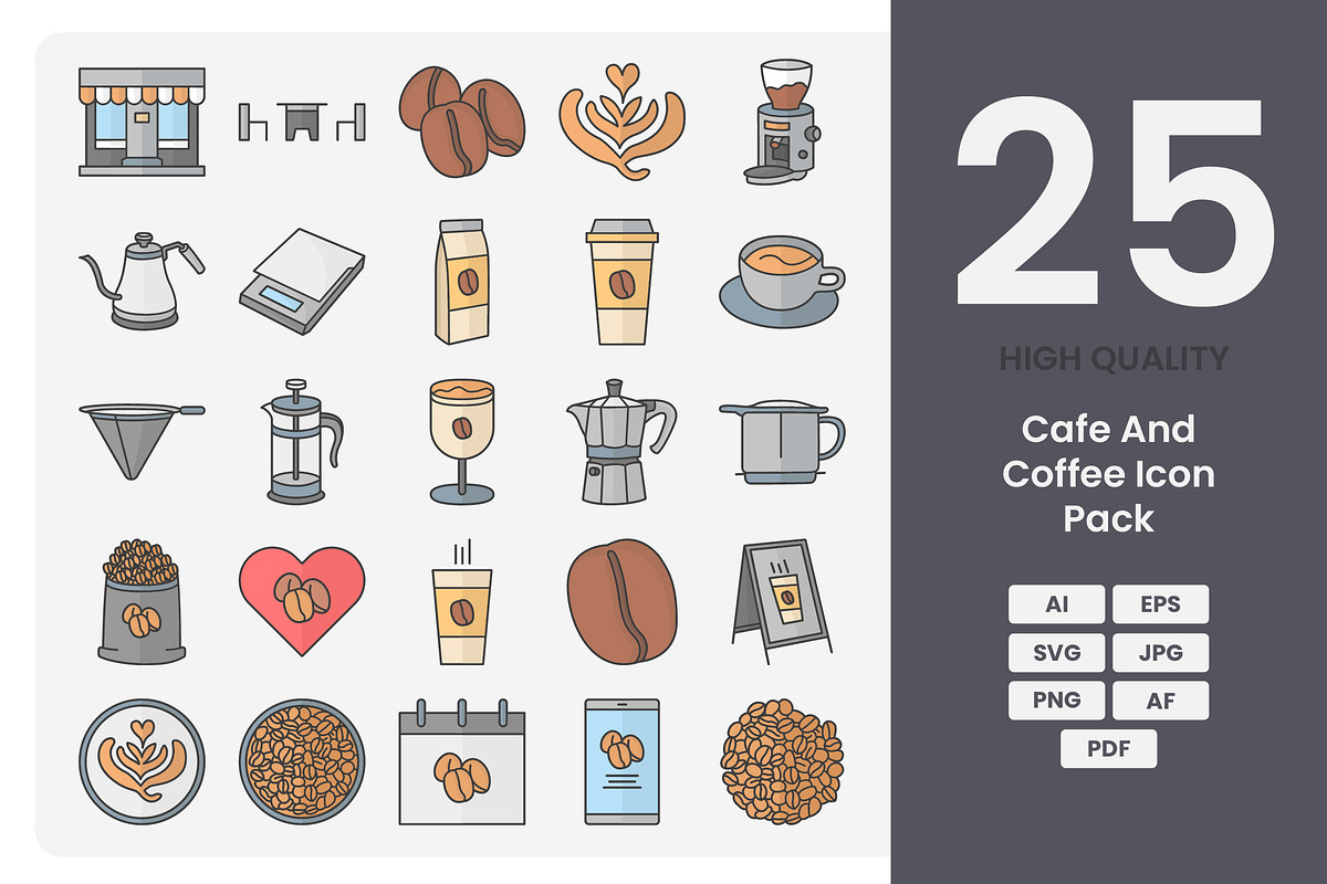 Cafe And Coffee Icon Pack, a Duotone Icon by erifqizeicon (Photo 2 of 4)