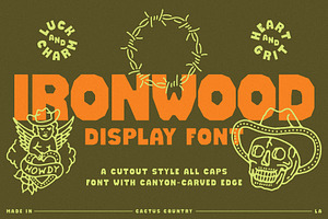 Ironwood Display Font